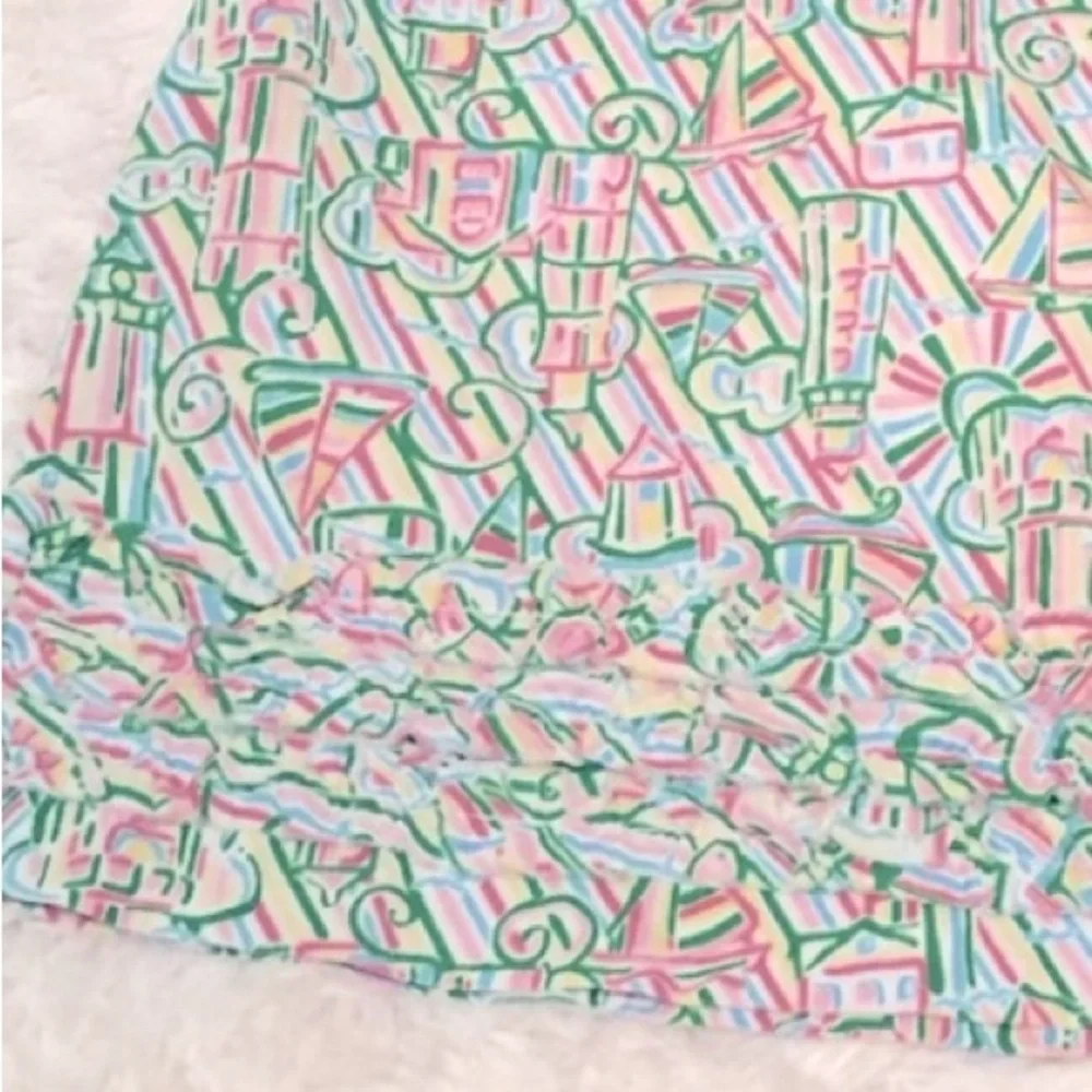 Lilly Pulitzer Skort Size 10 Ruffles Boats Tenniscore Guiding Light Lighthouse